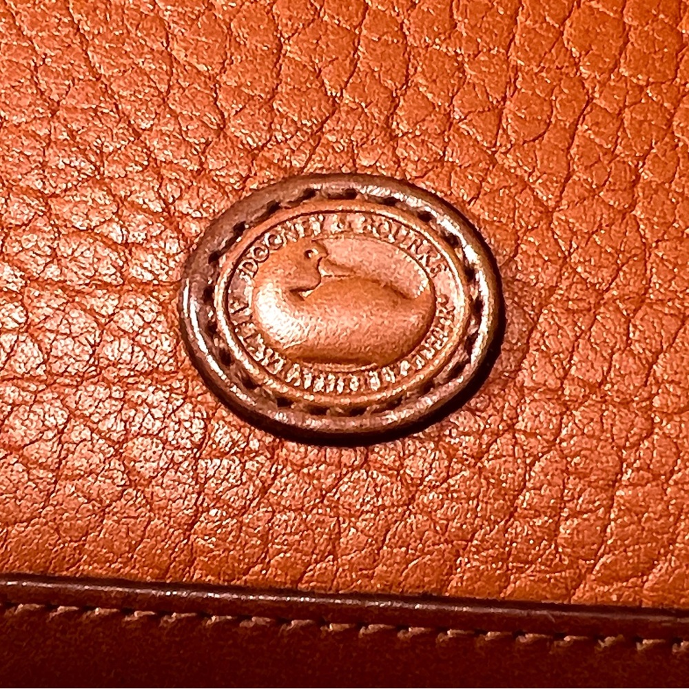 🦆 DOONEY & BOURKE AWL TRIFOLD LEATHER WALLET SNAP IN TAN VINTAGE - Picture 3 of 12